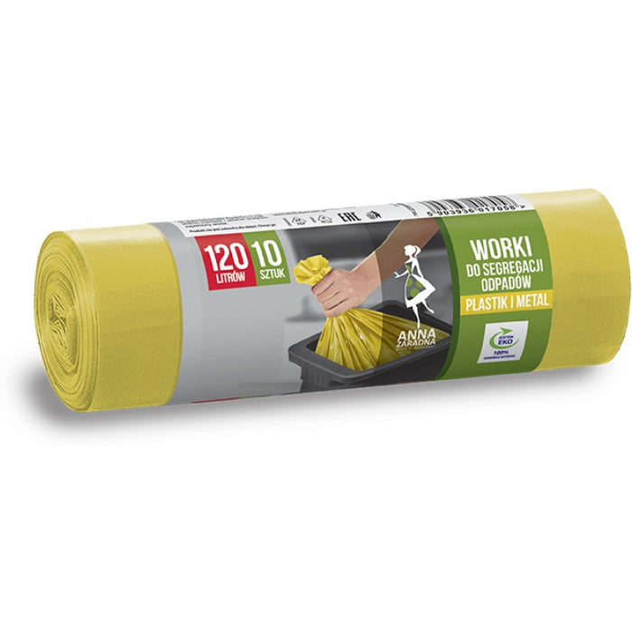 SORTING BAGS 120L YELLOW (10)
