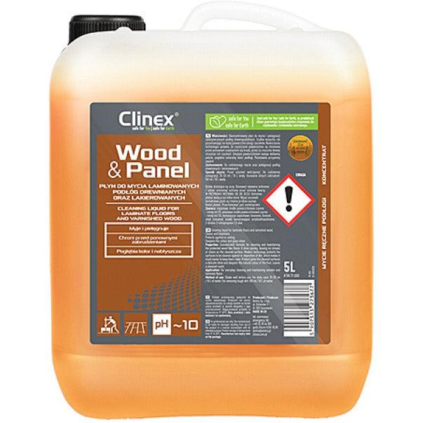 Clinex Wood&Panel Liquid 5L (for cleaning wooden and laminated floors)