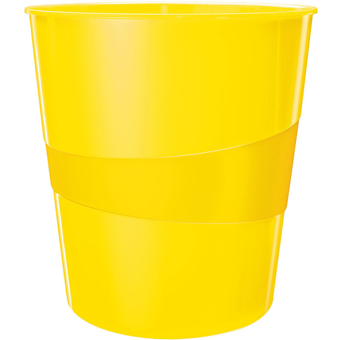 Leitz WOW 15L Yellow Waste Bin