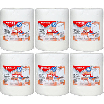 Ręczniki w rolce Office Products 60m 2w celuloza białe (6)