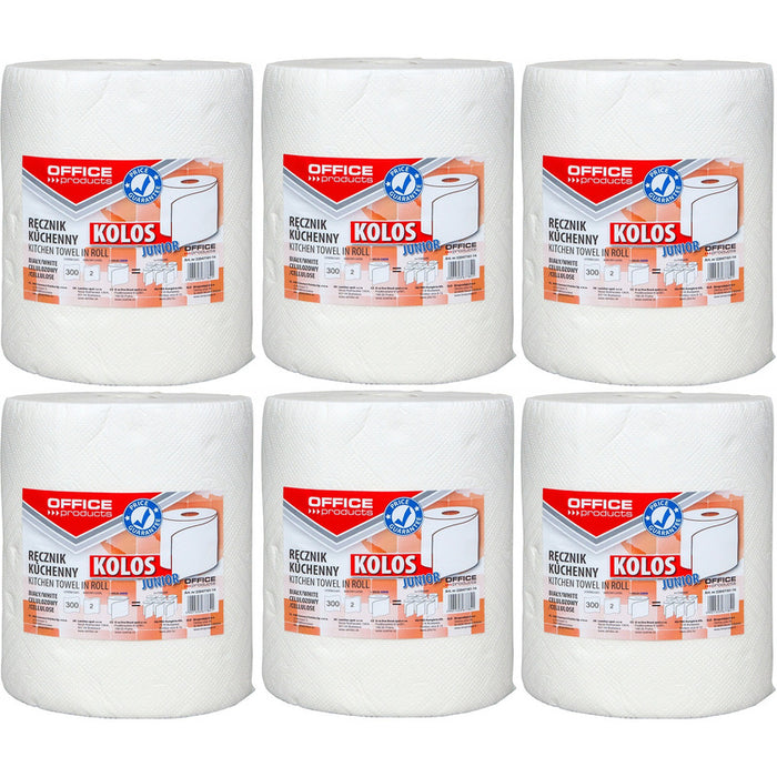 Ręczniki w rolce Office Products 60m 2w celuloza białe (6)