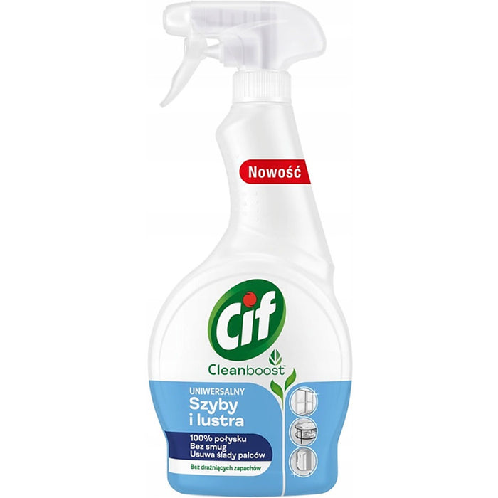 Cif Cleanboost Spray 500ml Windows and Mirrors