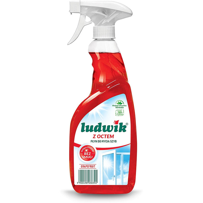 Ludwik Glass Cleaner 600ml Grapefruit with vinegar