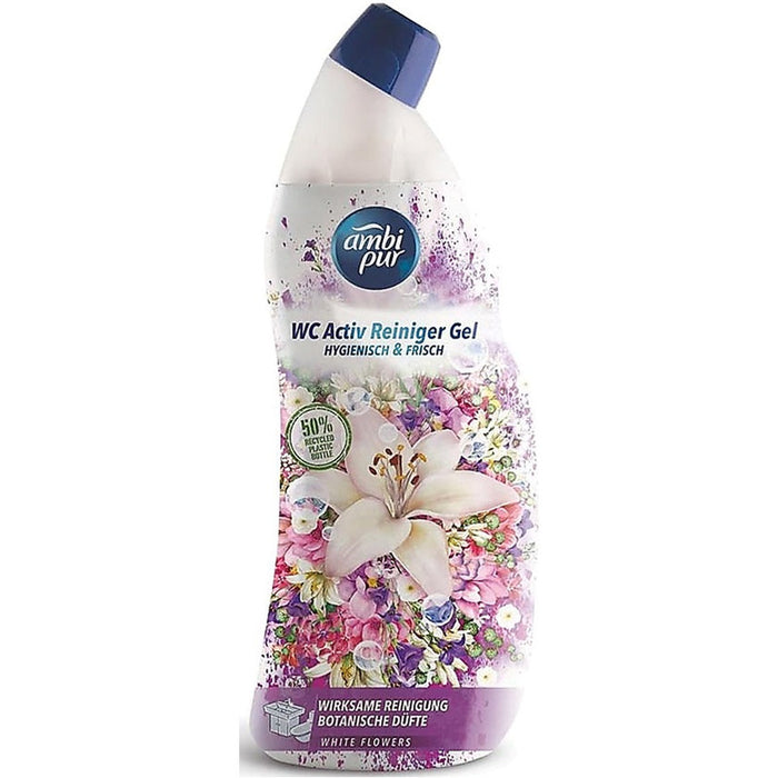 Ambi Pur 750ml White flowers toilet gel