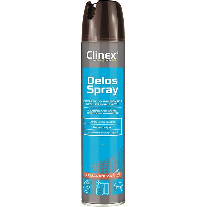 CLINEX Delos Shine Wood Furniture Care and Cleaning Spray, 300ml