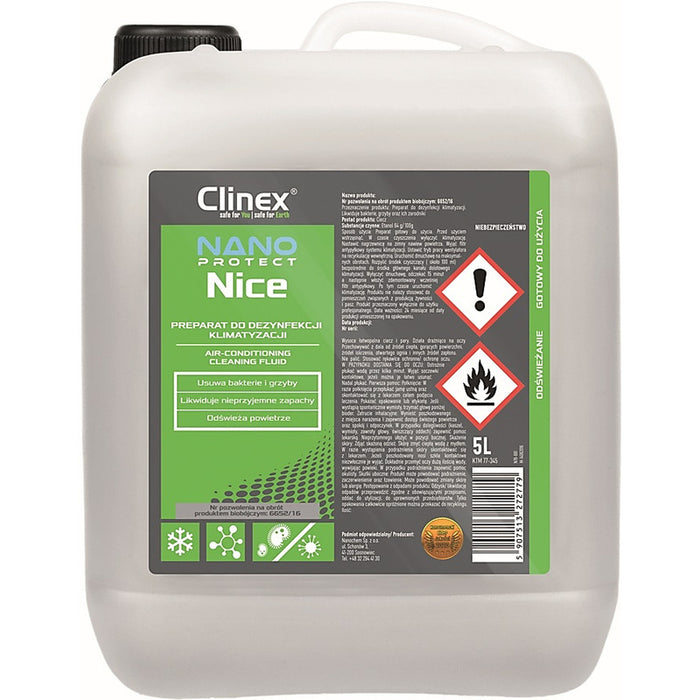Disinfectant for air conditioning and ventilation systems CLINEX Nano Protect Silver Nice 5L
