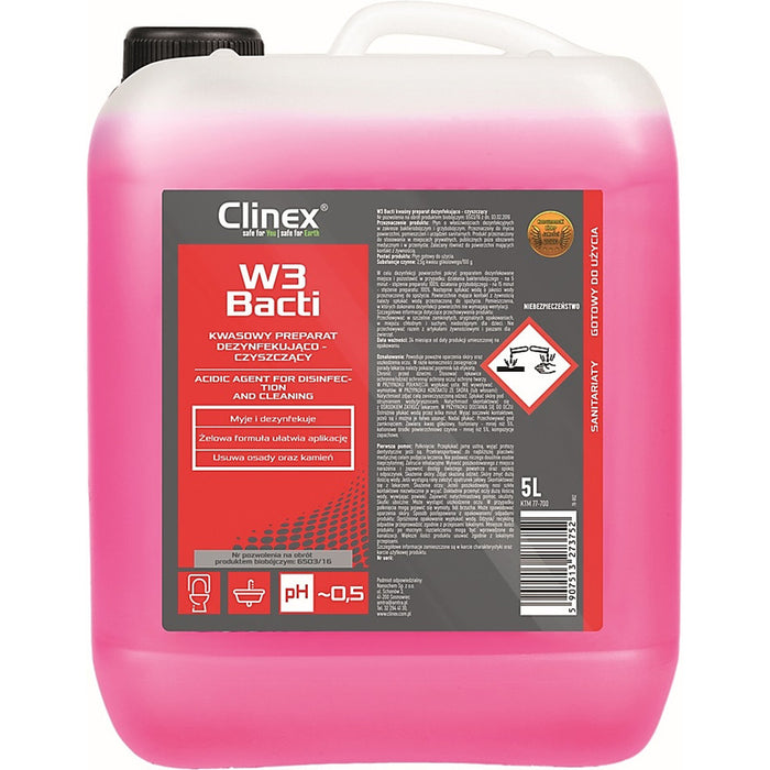 Disinfectant and cleaning product CLINEX W3 Bacti 5l