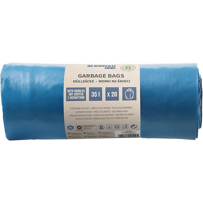 DONAU ECO bin liners, with Knoties handles, 35