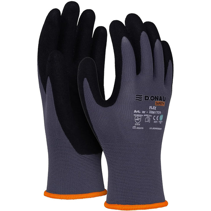 Donau Safety Flex gloves size 8 grey