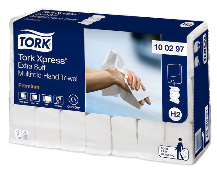 Folded paper towel 4-panel – Tork 100297 Xpress H2
