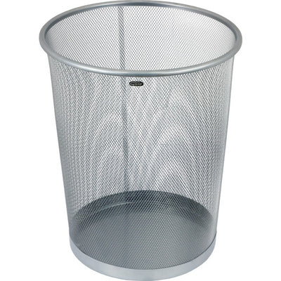 19L SILVER METAL WASTE BIN