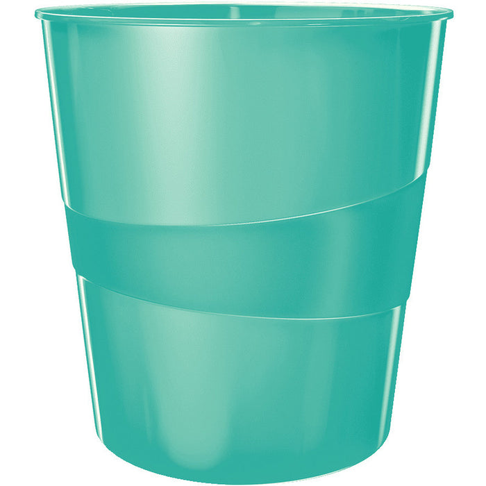 Leitz Wow 15L Waste Bin Turquoise