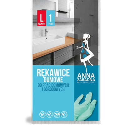 RUBBER HOUSEHOLD GLOVES "L"