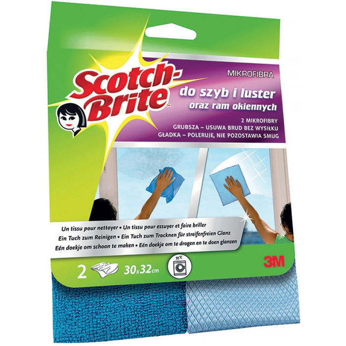 Ściereczka z mikrofibry Scotch Brite (do szyb i luster) (2)