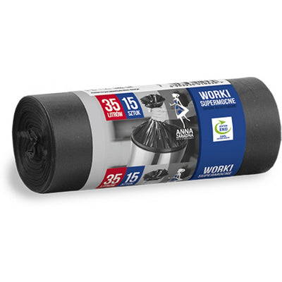 GARBAGE BAGS 35L LDPE BLACK (15)