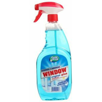 GOLD DROP 500ml WINDOW PLUS AMMONIA Glass Cleaner