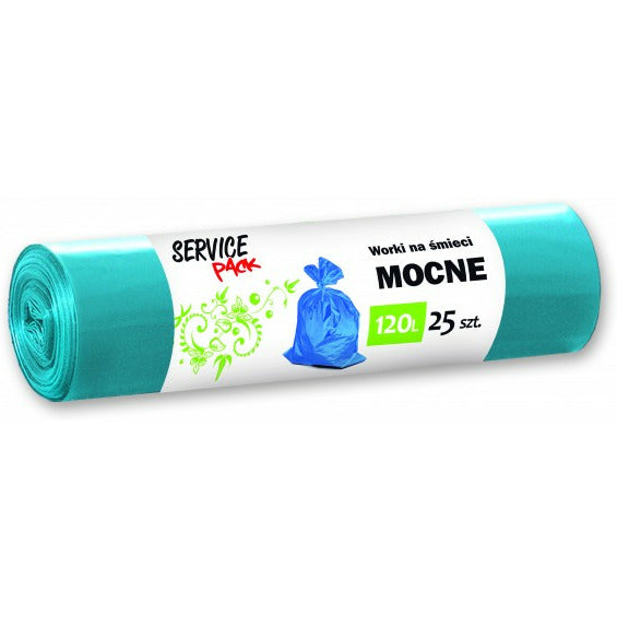 BKF BIN BAGS 120L LDPE BLUE (25)