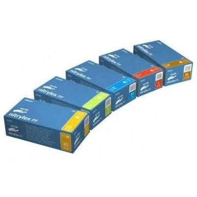 Maxter Blue Nitrile Gloves Size S (100)