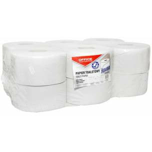 Toilet Paper Office Products Jumbo 120m 1-ply recycled white (12)