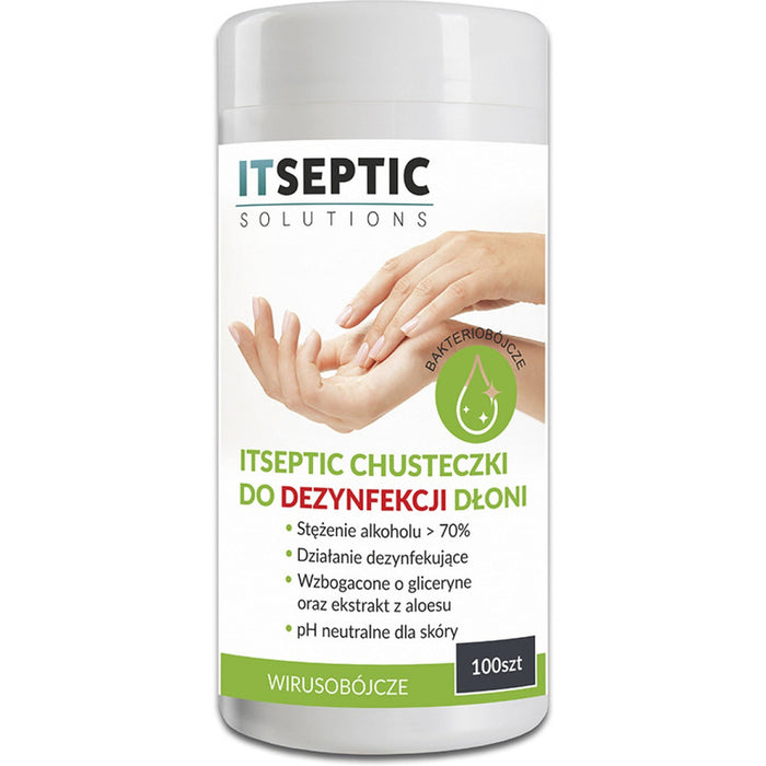 Itseptic Hand Disinfecting Wipes tube (100)