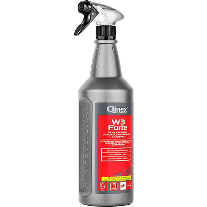 Clinex W3 Forte 1L (for cleaning bathrooms and sanitary facilities)