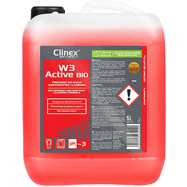 Clinex W3 Active 5L (for cleaning bathrooms and sanitary facilities)
