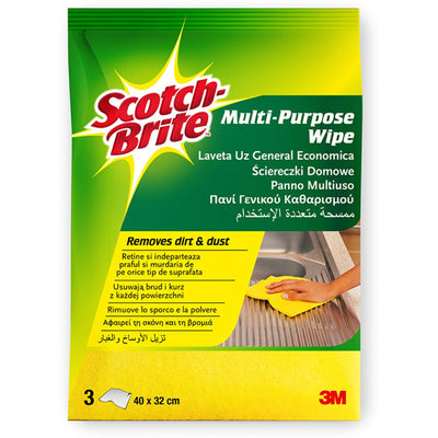 Scotch-Brite Household Wipes Yellow (3)