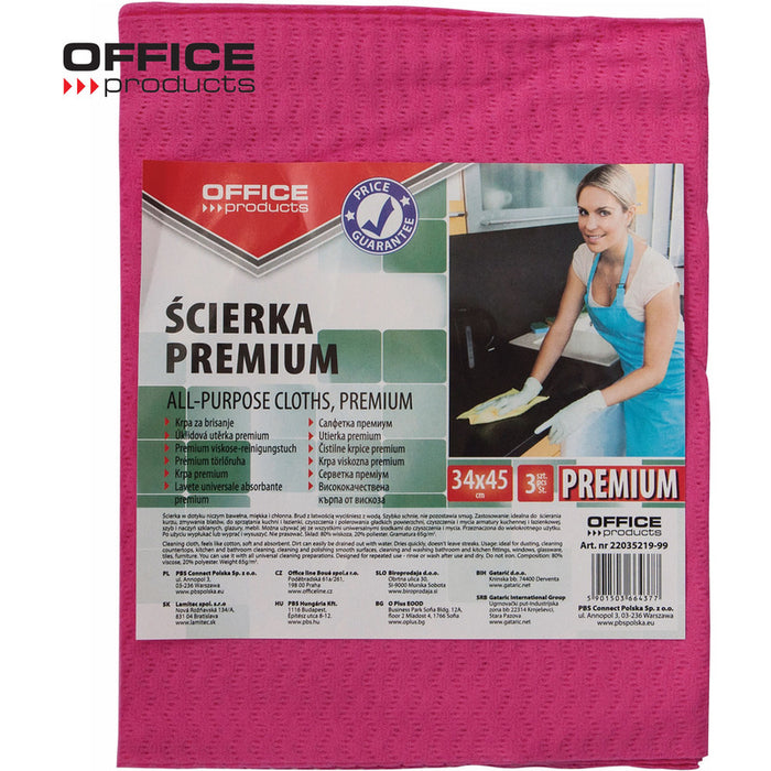 Office Products Wipes 34x45cm 80% viscose (3)
