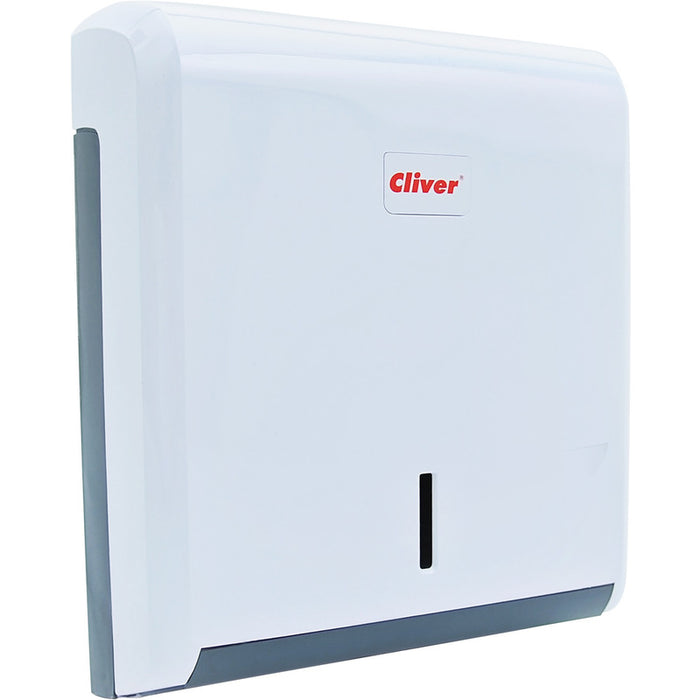 Cliver Folded Hand Towel Dispenser White-Grey