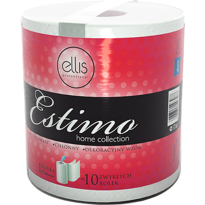 Ellis Estimo paper towel roll 100m 2-ply cellulose white