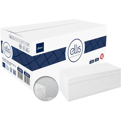 Ellis Z-Fold Paper Towels 2-ply cellulose white (15x200)