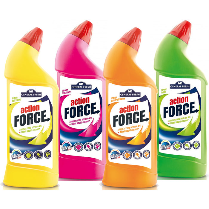 Toilet Cleaner Force Action 1L lemon