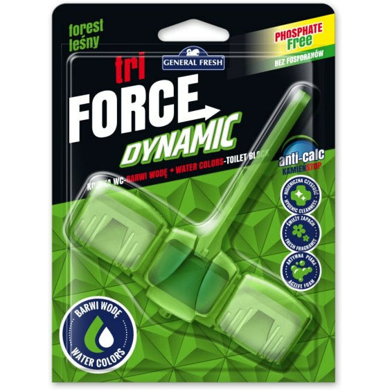 WC Force Tri Dynamic Toilet Block 45g Forest