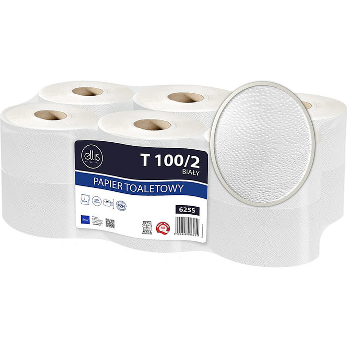 Toilet paper Ellis 90m 2-ply cellulose white (12)