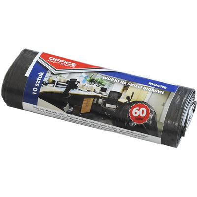 Garbage bags Office Products 60L LDPE black (10)