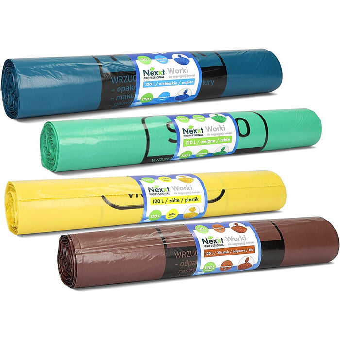 Nexxt 120L LDPE Green Refuse Sacks (20)