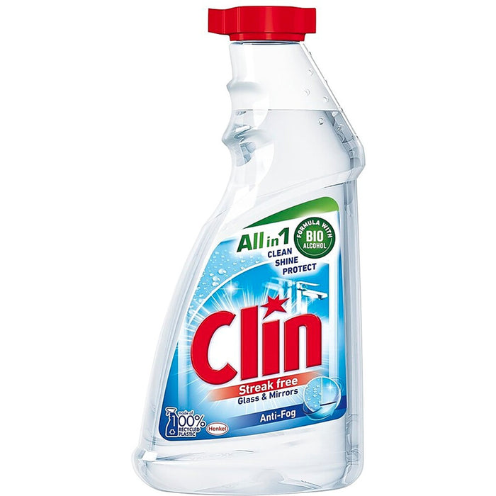 Clin Glass Cleaner 500ml refill Anti-fog