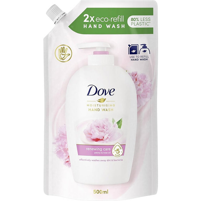 Dove Liquid Soap Refill 500ml Peony & Rose Oil