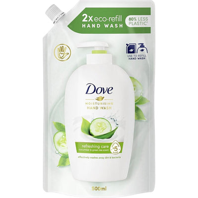 Dove Liquid Soap 500ml refill Cucumber & green tea