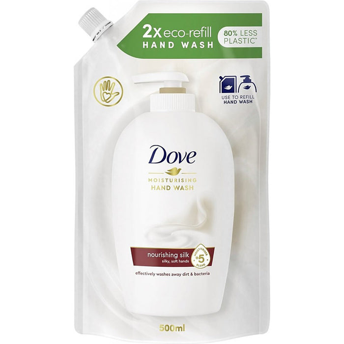 Dove Liquid Soap Refill 500ml Nourishing Silk