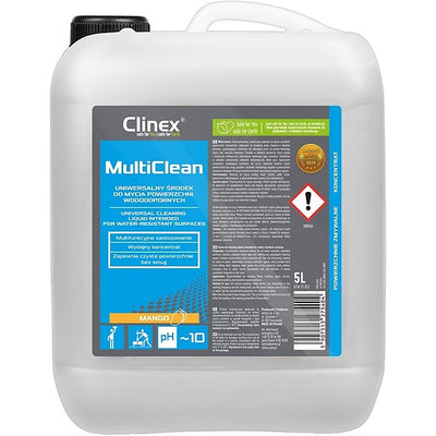 Universal cleaner CLINEX Multi Clean, for cleaning waterproof surfaces, Mango, 5l