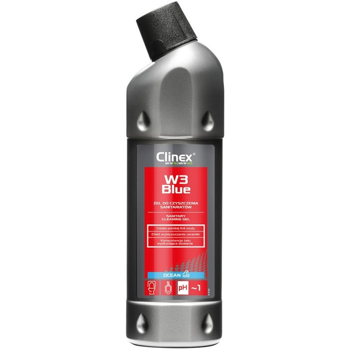 CLINEX W3 Blue gel, for cleaning sanitary facilities, 1l