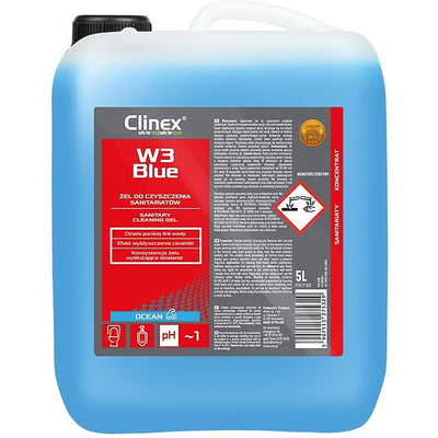 CLINEX W3 Blue gel, for cleaning sanitary facilities, 5l