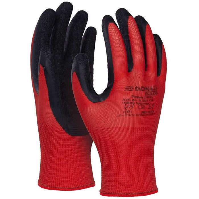 Rękawice Donau Safety Super Latex rozm.7 czerwone