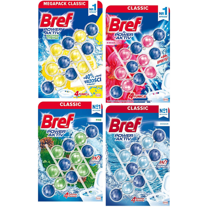 Zawieszka do WC Bref Power Aktiv 50g Sosna (3)